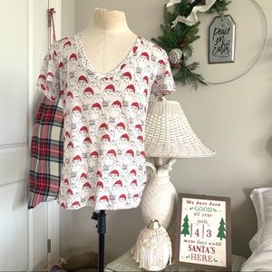 BDG Urban Outfitters Santa Kitty Shirt